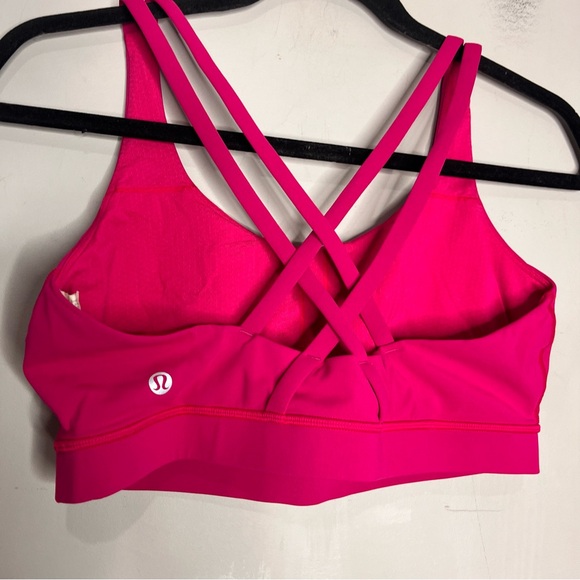 Lululemon Energy Bra Jewelled Magenta Bright Pink size 10 - Picture 9 of 13